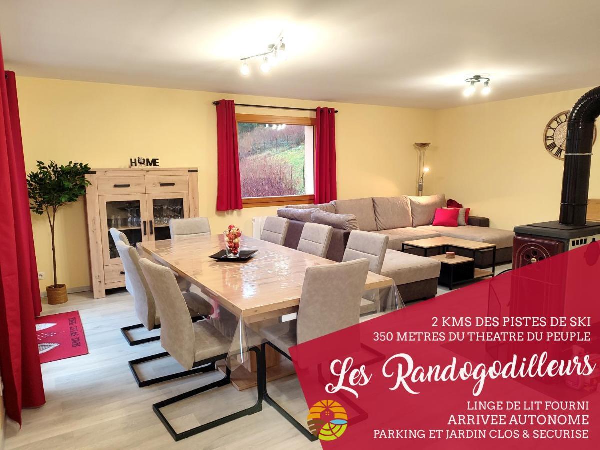 Les Randogodilleurs Avec Jacuzzi A 2Kms Des Pistes Et 350M Du Theatre Du Peuple ! Vila Bussang Exterior foto